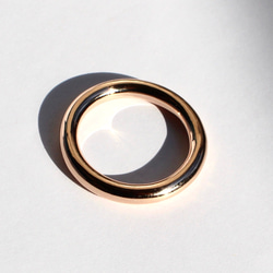 Thick circle line ring / K10, K18, PT900 6枚目の画像