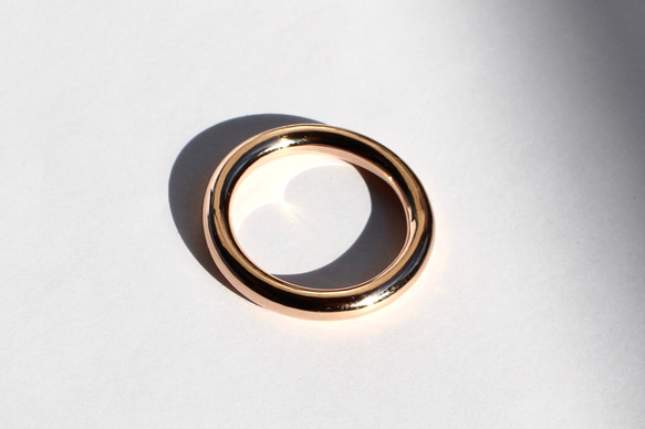 Thick circle line ring / K10, K18, PT900 6枚目の画像
