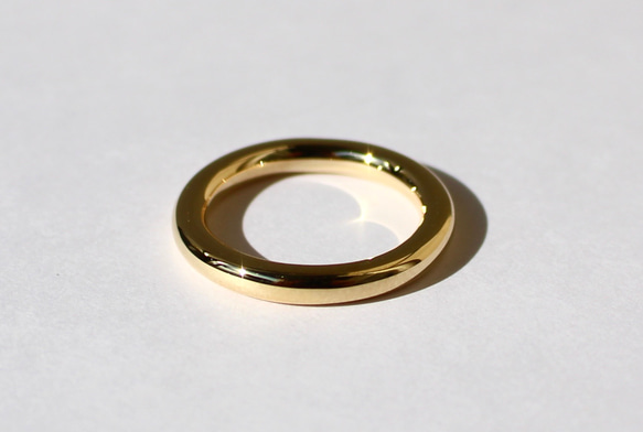 Thick circle line ring / K10, K18, PT900 7枚目の画像