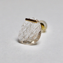 Rutile quartz pierce / K18YG 2枚目の画像