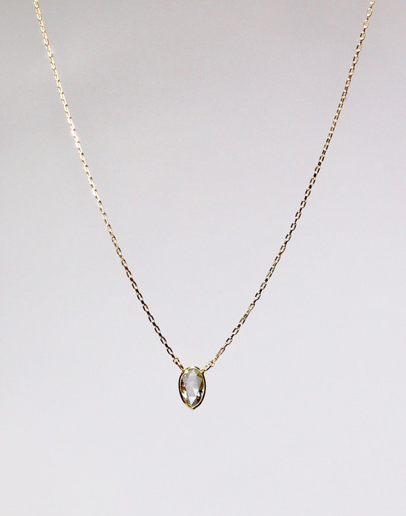 Rosecut Diamond Necklace / K18YG 2枚目の画像