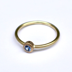 Benitoite 3.1mm Ring / K10YG 4枚目の画像