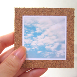 コルクと写真で作った空と海のガーランド 5枚目の画像