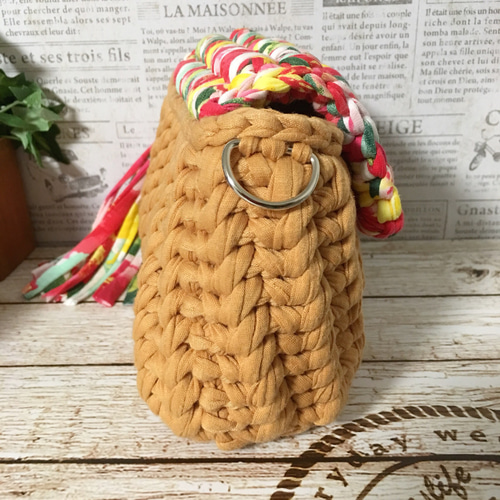 送料無料♡ズパゲッティ差し込み錠ポーチ¨̮♡︎ ポシェット yurka._  