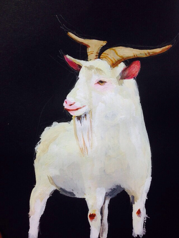 絵画   くさぎ junaidaさんが送ってくださった一枚絵「KUSUNOKI」の原画写真