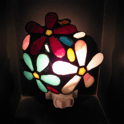 ステンドグラス　花束ランプ 3枚目の画像