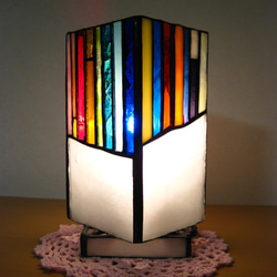 ステンドグラス　虹色ランプ 1枚目の画像