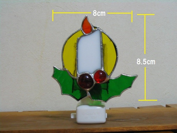 クリスマス・ロウソクのナイトライト 3枚目の画像