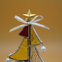 Creema限定　ステンドグラス　クリスマスツリー（１） 3枚目の画像
