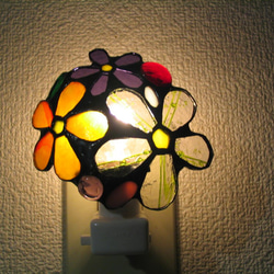 ステンドグラス　花束ランプ(1) 3枚目の画像