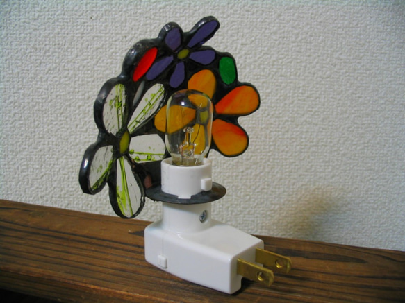 ステンドグラス　花束ランプ(1) 4枚目の画像