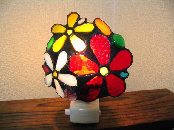 ステンドグラス　花束ランプ(1) 1枚目の画像