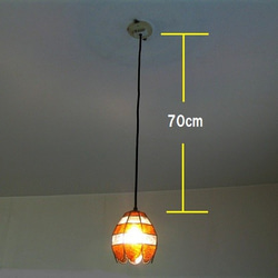 ステンドグラス　ペンダントライト（８面　段積型） 5枚目の画像