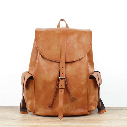 本革 クラシックレザーリュックサック ワクワク楽しい旅 通勤通学にも