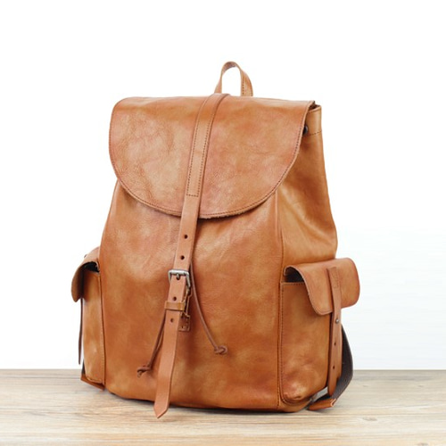 本革 クラシックレザーリュックサック ワクワク楽しい旅 通勤通学にも