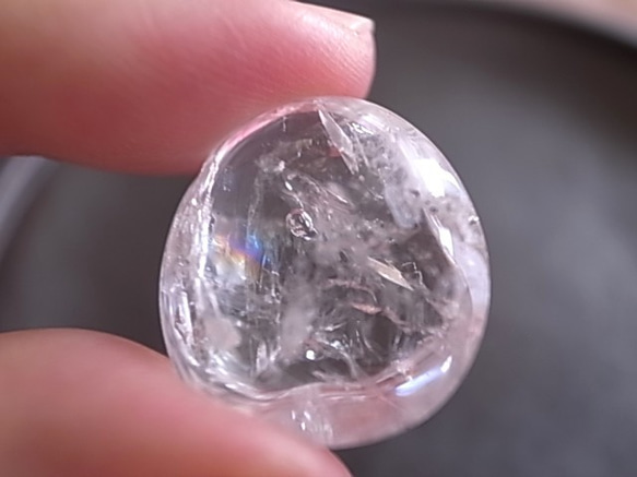 ウォーターインクォーツ 水入り水晶 虹入り ルース 天然石 天然石 宙と