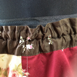 【YUWA花柄】パッチワークギャザースカート 4枚目の画像