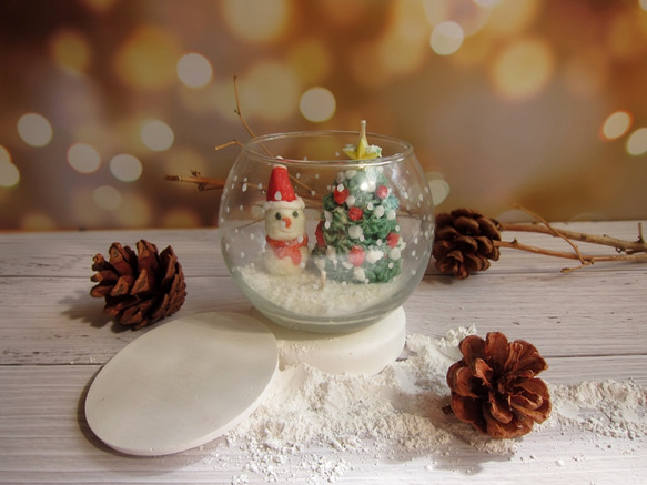 【Zamand 】家適系列-聖誕杯蠟燭／接單製作 第3張的照片