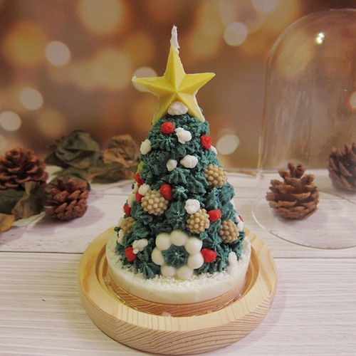 ザマンド】ホームフィットシリーズ-クリスマスツリーキャンドルL