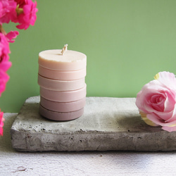 【Zamand 】植香系列-色階蠟燭(6層)-奧圖玫瑰／接單製作 第1張的照片
