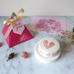 【ザマンド】モザイクシリーズ-Love Tea Candle Single Gift Box／受注生産 5枚目の画像