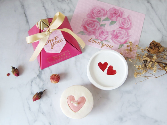 【ザマンド】モザイクシリーズ-Love Tea Candle Single Gift Box／受注生産 6枚目の画像