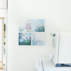 野花のしかくいポストカード - 選べる4枚セット（八重桜・サルスベリ・ムクゲ・ユキヤナギ・クマノザクラ）写真・正方形 2枚目の画像