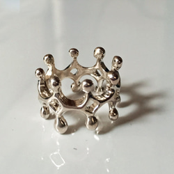 efesi★New 2017SS Crown beautiful silver ring 王冠クラウンシルバーリング 2枚目の画像