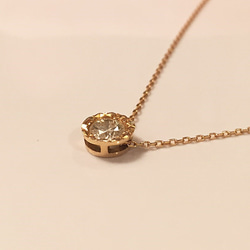 18Kgold 0.2 carat diamondnecklace★18金ゴールド0.2カラットダイヤモンドネックレス 2枚目の画像