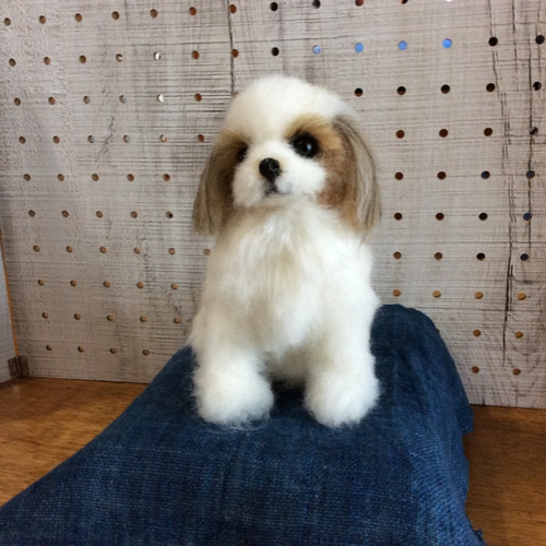 ハスキー犬（立ちポーズ） 羊毛フェルト コーギー大好きママ