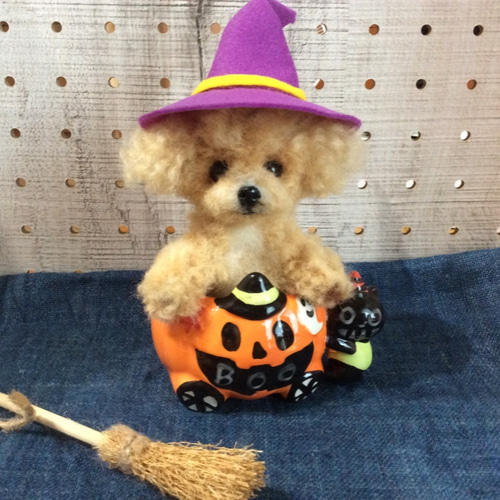 ハロウィントイプードル 羊毛フェルト コーギー大好きママ 通販 