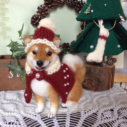 柴犬（クリスマスバージョン） 2枚目の画像