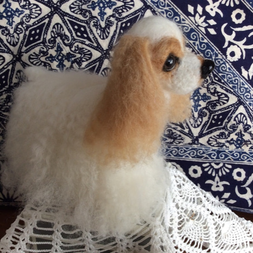 アメリカンコッカースパニエル（パフカラー） 羊毛フェルト コーギー