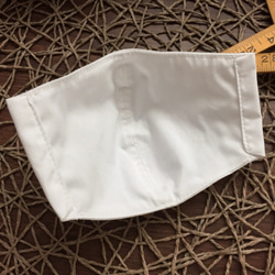 即納‼︎立体マスク Mサイズ 白 国産コットン 綿100% 3枚目の画像