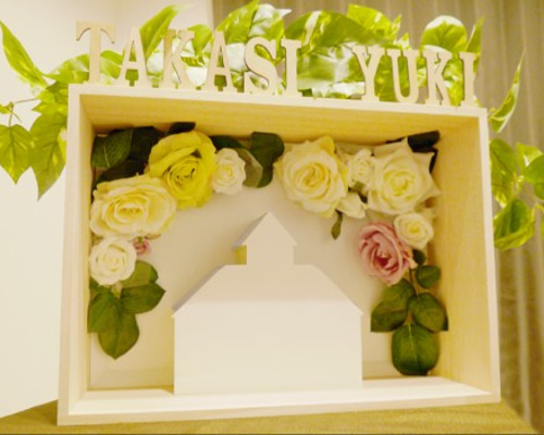 プロジェクションマッピングのウェルカムボード ウェルカムボード qv