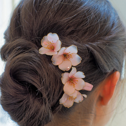 桜の髪飾り　コーム型 1枚目の画像