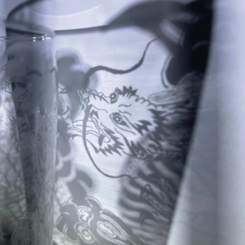 一点物 和柄 グラスリッツェン 龍 #1 グラス ひびきちゃん 通販