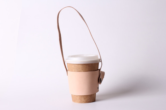 茶皮緑の飲み物カップセットバッグ[収納できるデザイン/自由なカスタム文字1〜9語] 1枚目の画像