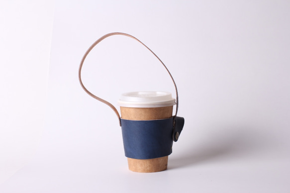 茶皮 環保 飲料杯套 提袋【可收納設計/免費客製刻字1-9個字】 第3張的照片