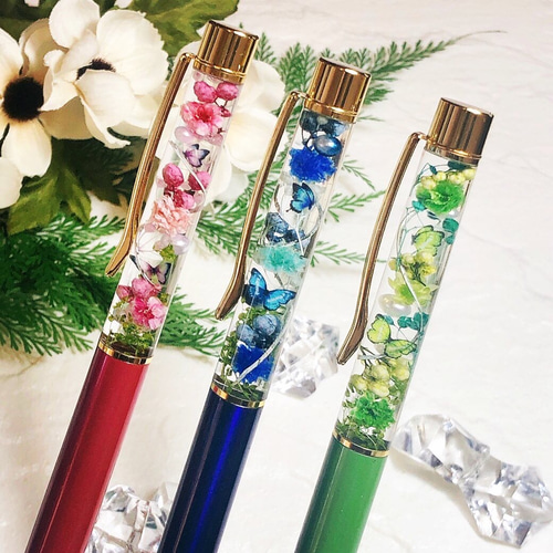 蝶々シリーズ ハーバリウムペン