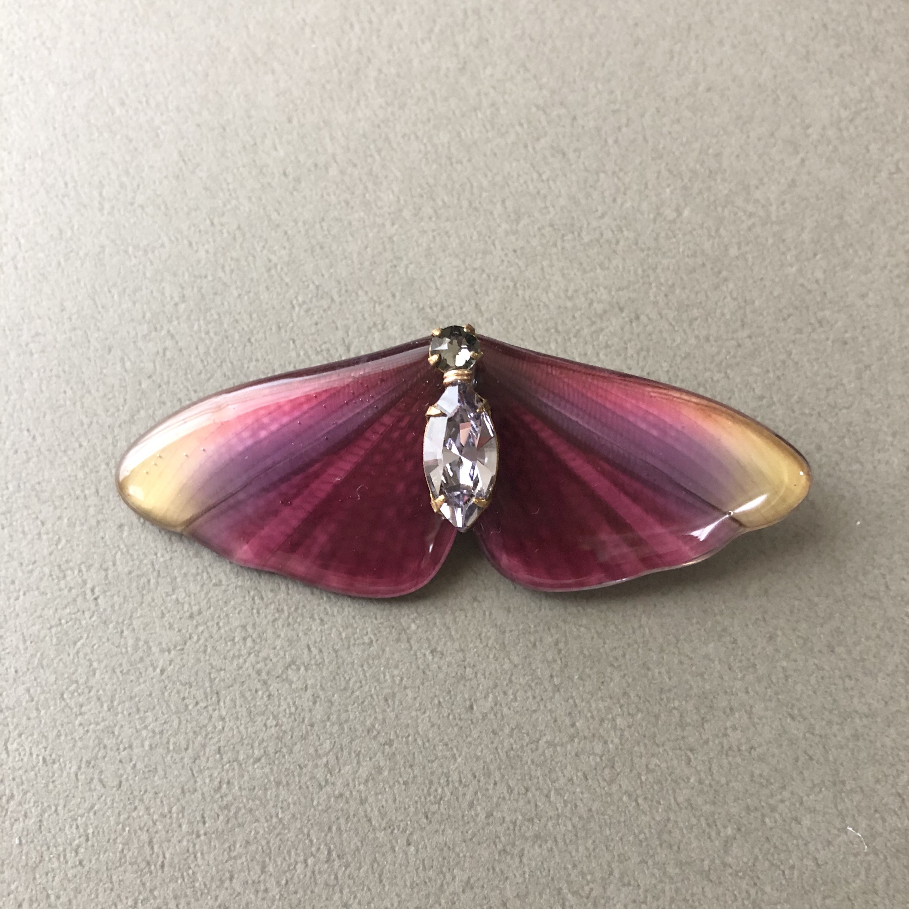 Grasshopper羽ブローチ