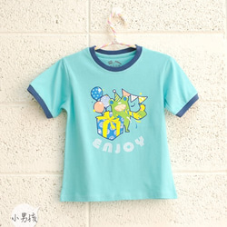 親子裝【開趴踢囉】短袖 純棉 T-shirt 插畫家手繪款 第6張的照片