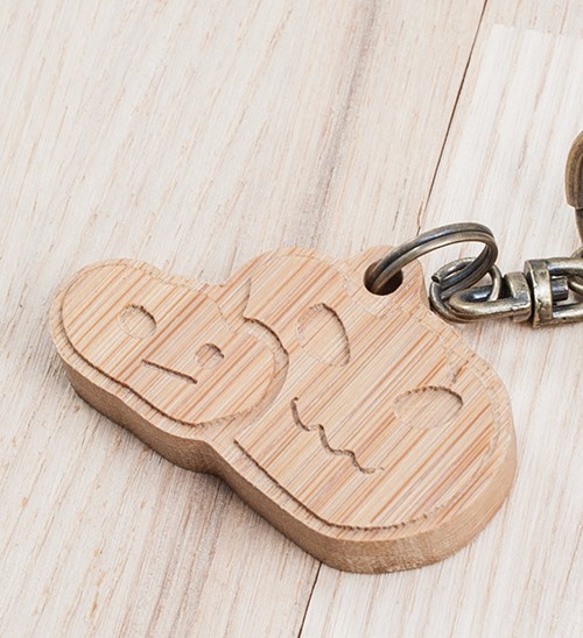 【萬聖節】南瓜  pumpkin∣可愛鑰匙圈  木質鑰匙圈  掛件  配件 第2張的照片