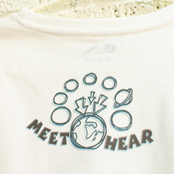 情侶裝【Meet in earth】情人節、結婚禮物、情意綿綿貼身情書(純棉T-shirt)插畫家手繪款 第4張的照片