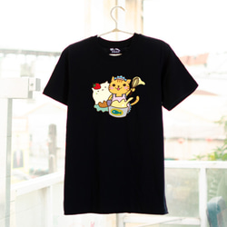 親子裝【幸福喵喵屋】短袖 純棉 T-shirt 插畫家手繪款 第5張的照片