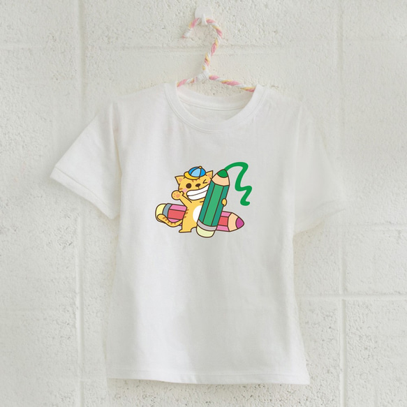 親子裝【幸福喵喵屋】短袖 純棉 T-shirt 插畫家手繪款 第6張的照片