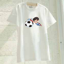 親子裝【足球俱樂部】短袖 純棉 T-shirt 插畫家手繪款 第2張的照片