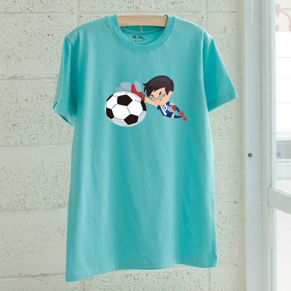 親子裝【足球俱樂部】短袖 純棉 T-shirt 插畫家手繪款 第3張的照片