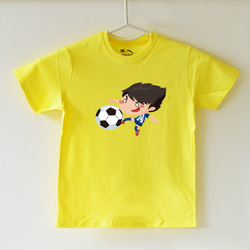 親子裝【足球俱樂部】短袖 純棉 T-shirt 插畫家手繪款 第6張的照片