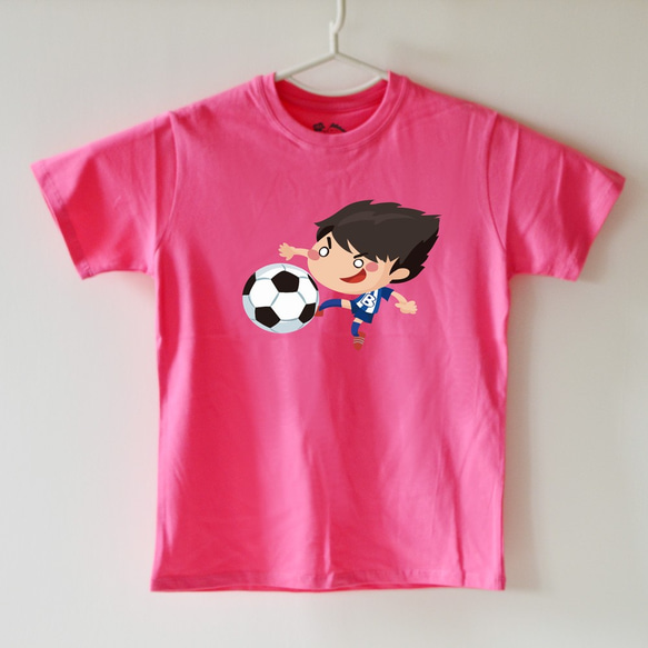親子裝【足球俱樂部】短袖 純棉 T-shirt 插畫家手繪款 第7張的照片